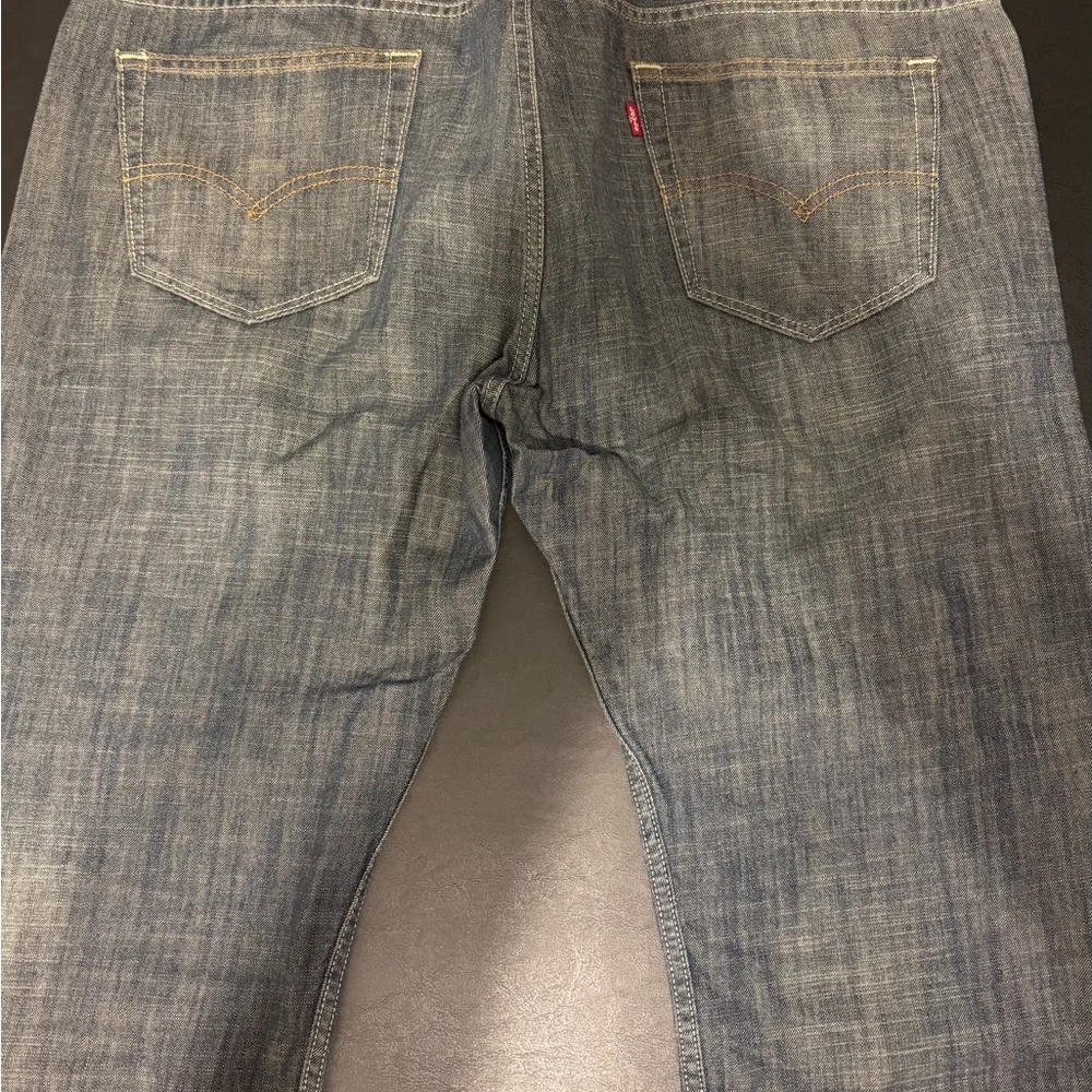 Levi's Dark Blue Relaxed 569 Jeans - Picture 2 of 4